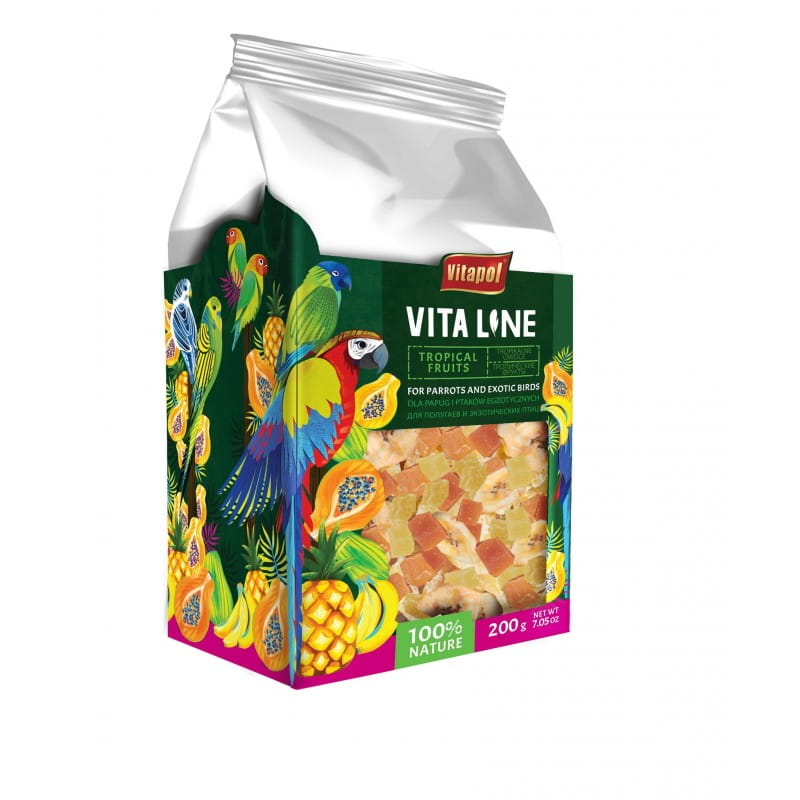 Vitapol Vitaline Tropikalne owoce dla ptaków egzotycznych 200g