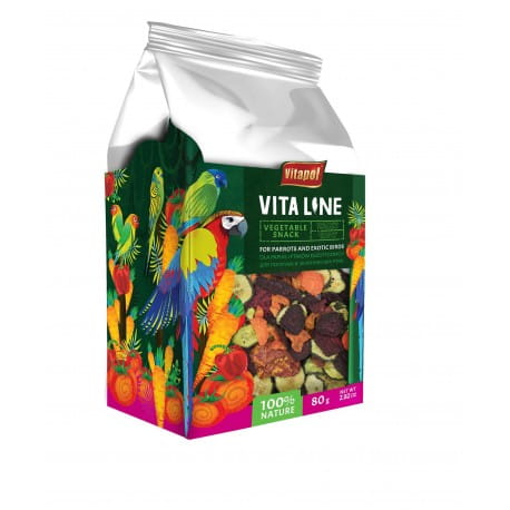 Vitapol Vitaline Warzywna przekąska dla papug i ptaków egzotycznych 80g