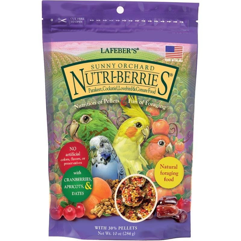 Nutri-Berries Sunny Orchard Dla małych i średnich papug 284g